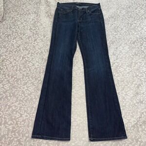 Fidelity Denim Belladonna Dark Wash Flare Jeans Womens 29 Made in USA (F7)